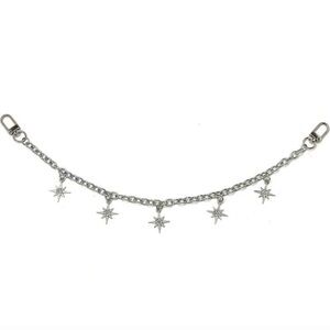 Silver Octagonal Star Bag Charm Accessories